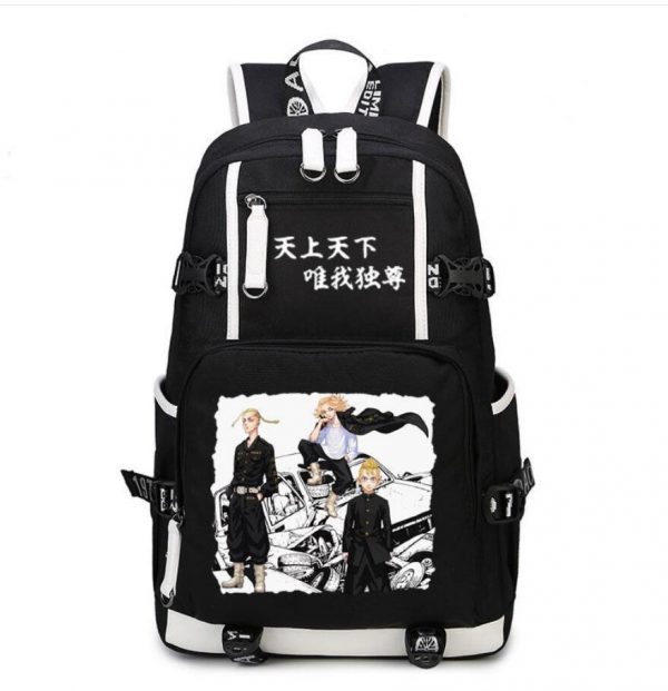Anime Tokyo Revengers Backpack Cosplay Hanagaki Takemichi Ken Ryuguji man Canvas Schoolbag Travel Bags - Tokyo Revengers Merch