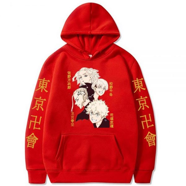 Anime Tokyo Revengers Printed Hoodies Hip Hop Sweatshirts Harajuku Long Sleeve Pullover Loose Print Streetwear for 2 - Tokyo Revengers Merch
