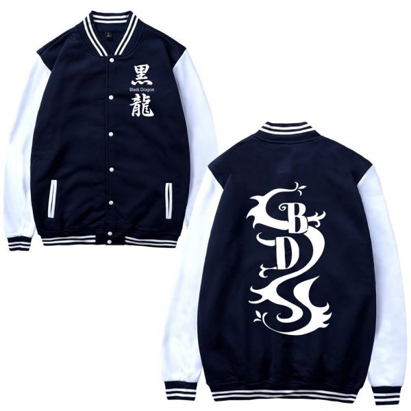 Tokyo Revengers Printed Jacket Baseball Uniform Harajuku Black Dragons Outfits Men s Zip Coat Autumn Sweatshirt 1 - Tokyo Revengers Merch
